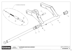 727-722 - Pegasus S4 - Outrigger Arm - Rear