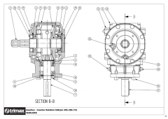753 - Warlord S3 175 - Gearbox - Counter Rotation (LH Offset)