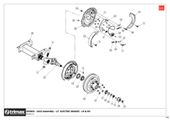 781 - Pegasus S5 - Axle Assembly - Electric Brake Option LH & RH