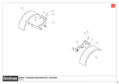 781 - Pegasus S5 - Mudguard Assembly Standard