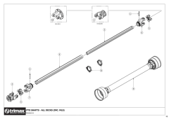 781 - Pegasus S5 OptiAdjust V2 493 - PTO Shaft All Decks
