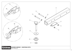 781 - Pegasus S5 SR - Drawbar Assembly - Adjustable Hitch